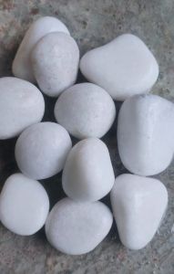 40-80 Mm Unpolished Quartz Pebbles