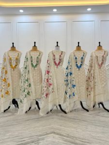 Banarasi Cotton Chanderi Silk Suit Set