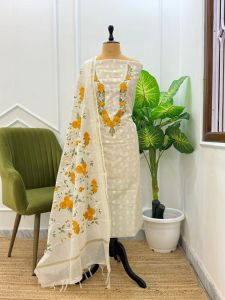Banarasi Cotton Chanderi Silk Suit Set