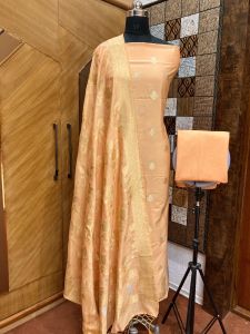 Banarasi Dyeable Chinon Silk Suit
