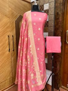 Banarasi Dyeable Chinon Silk Suit
