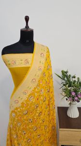 Pure Khaddi Georgette Handloom Banarasi Saree