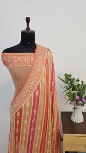 Pure Khaddi Georgette Handloom Banarasi Saree