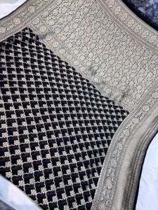 Pure Banarasi Khaddi Georgette Silk Saree