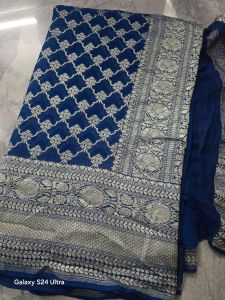 Pure Banarasi Khaddi Georgette Silk Saree