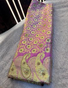 Heavy Bridal Banarasi Satin Silk Saree
