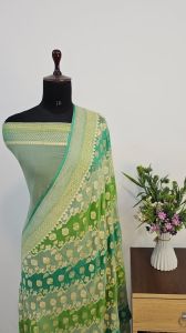 Magenta Pure Banarasi Khaddi Georgette Saree