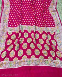 Pure Banarasi Chiffon Silk Saree