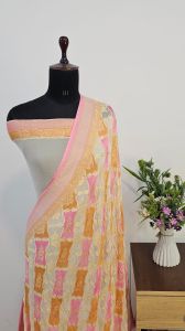 Pure Banarasi Khaddi Georgette Designer Saree