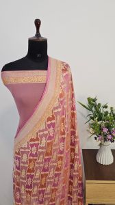 Pure Banarasi Khaddi Georgette Designer Saree