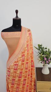 Pure Banarasi Khaddi Georgette Designer Saree