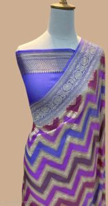 Pure Banarasi Khaddi Georgette Saree