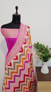 Pure Banarasi Khaddi Georgette Saree