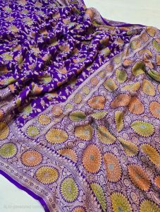 Pure Chiffon Georgette Banarasi Handloom Saree