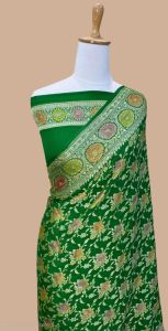 Pure Chiffon Georgette Banarasi Handloom Saree