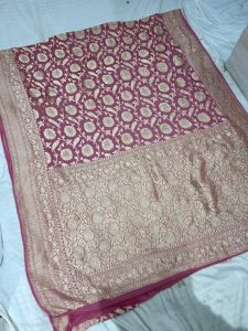 Soft Banarasi Khaddi Georgette Silk Saree