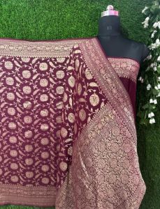 Soft Banarasi Khaddi Georgette Silk Saree