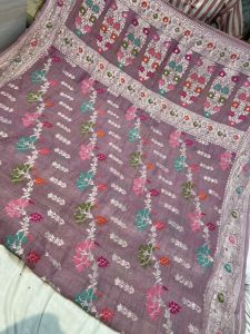 Traditional Banarasi Tussar Georgette Saree