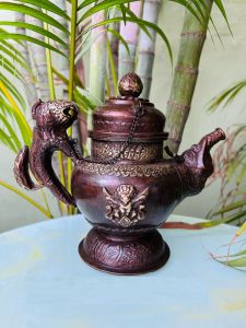 Antique Brass Dragon Kettle