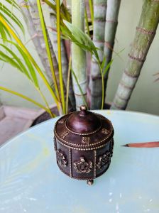 Vintage Brass Coin Box