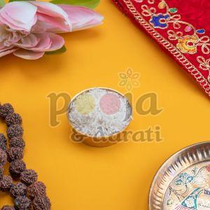 Sacred Ritual Offering Pooja Chawal