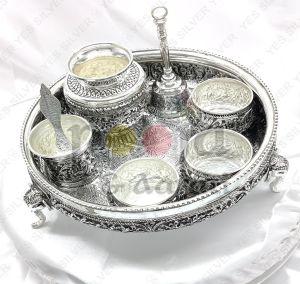 Silver Pooja Thali