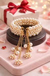Pearl Latkan Adjustable Bracelet