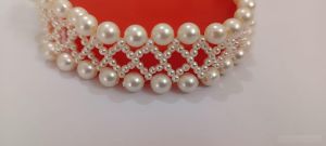 Pearl Mesh Designer Choker Necklace