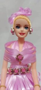 Pink Ribbon Dress Decorative Doll