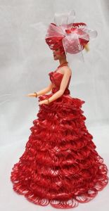 Red Ribbon Designer Dress Doll