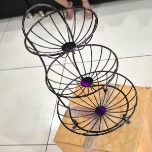 Mild Steel 3 Shelf Fruit Basket