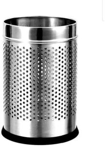 Stainless Steel Plain Perforated Dustbin