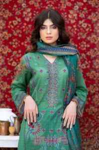 Ladies Embroidered Ethnic Salwar Suit Set