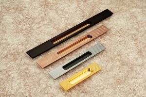 Premium Ribbed Aluminum Concealed Cabinet Handle