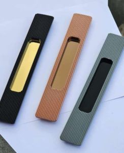 Ribbed Aluminum Concealed Handle