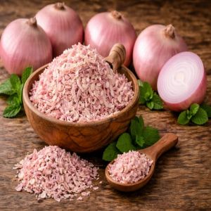 Dehydrated Pink Onion Flakes