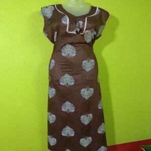 Floral Printed Cotton Nighty