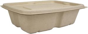 1000ml Bagasse Takeaway Food Container with Lid
