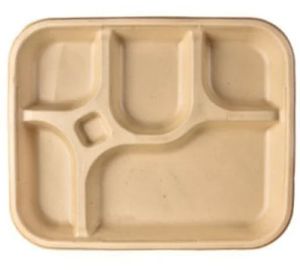 5 CP Bagasse Disposable Plate
