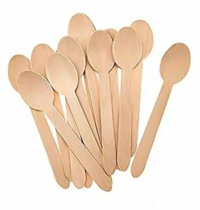 Disposable Wooden Ice Cream Spoon