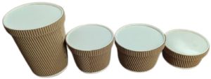 Ripple Paper Food Container With Lid