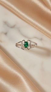 Designer Emerald Gemstone Ring
