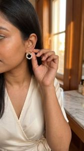 Gold Plated Pearl Earrings for Women