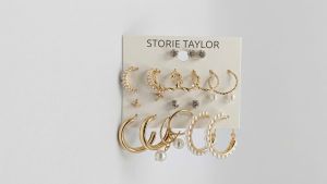 Storie Taylor Branded Fashion Earring Set