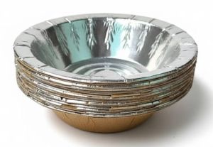 7 Inch Round Silver Paper Dona