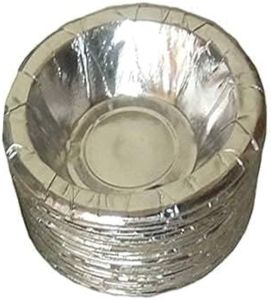 8 Inch Round Silver Paper Dona