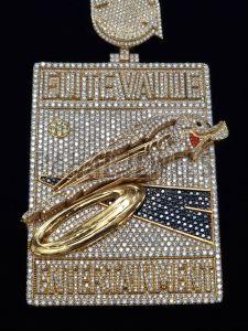 14K Yellow Gold Hip Hop Style Pendant