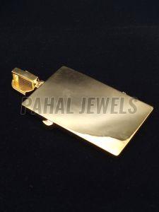 14K Yellow Gold Hip Hop Style Pendant