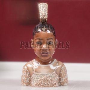 3D Memorial Sculpture Pendant