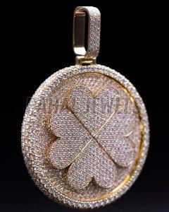 S925 4 Leaf Clover Rose Gold Plated Pendant